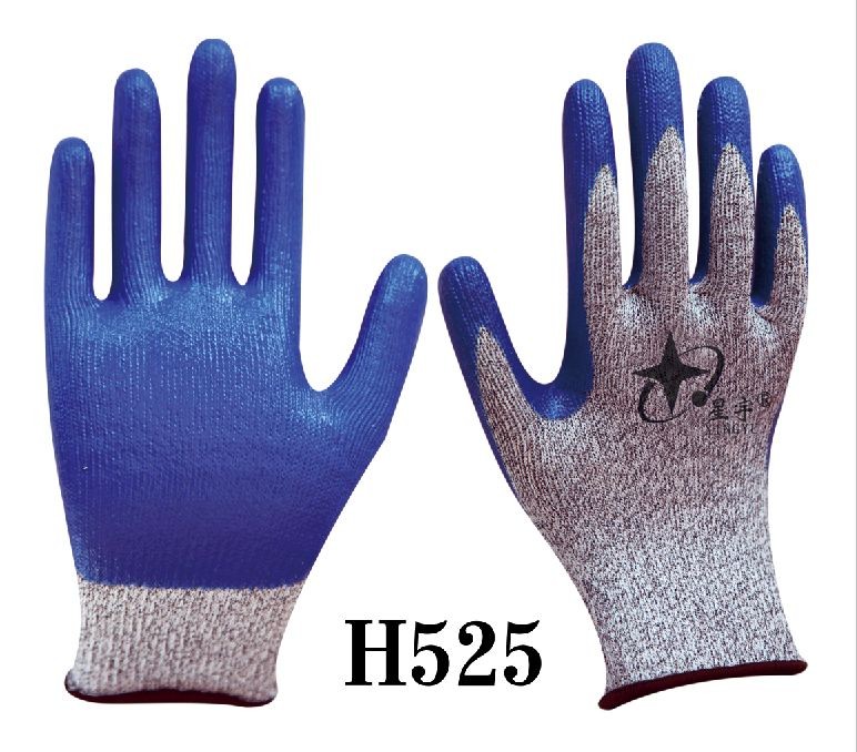 H525 HPPE防切割丁腈手套